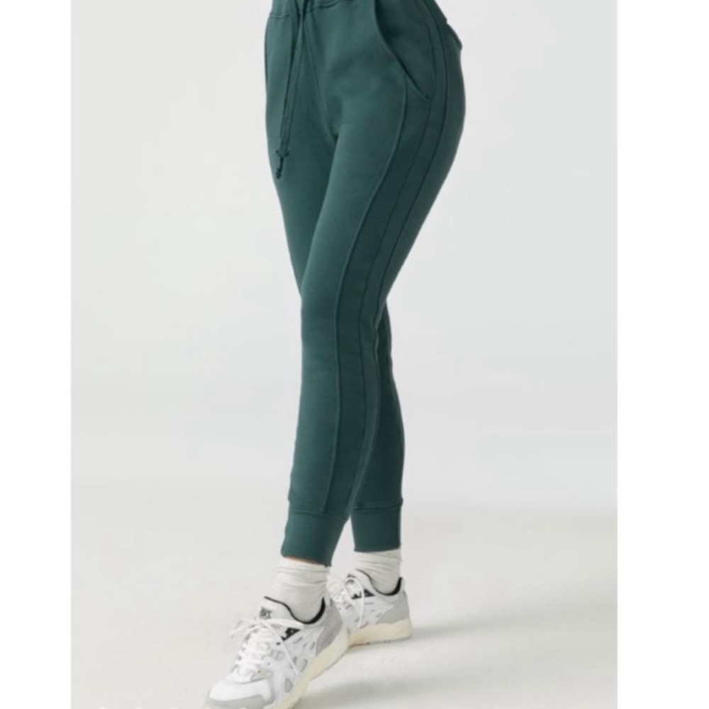 Joah Brown emerald green jade stadium joggers oversized baggy sweatpants